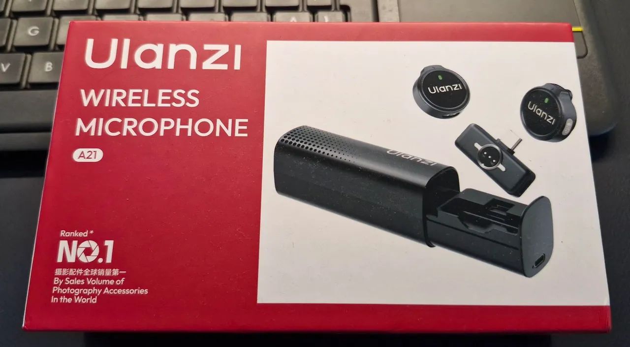 Microfone de lapela sem fio Wireless ULANZI M21