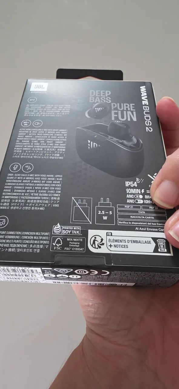 Fone de Ouvido JBL Wave Buds 2 Bluetooth  - Foto 3