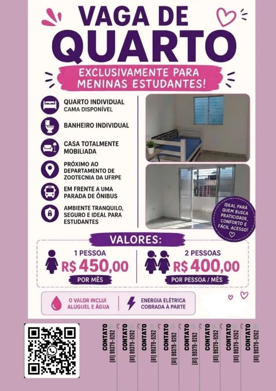 Vaga de quarto 