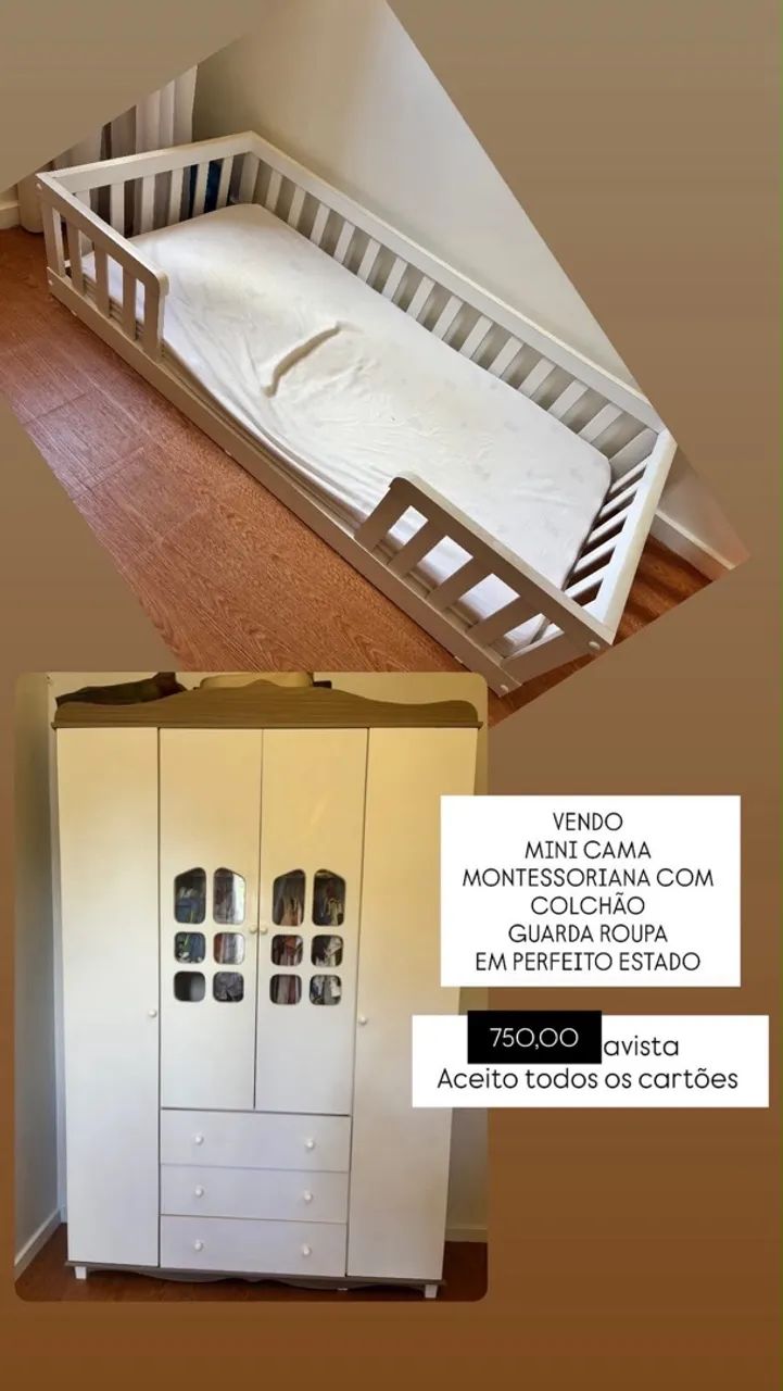 Cama e guarda roupa