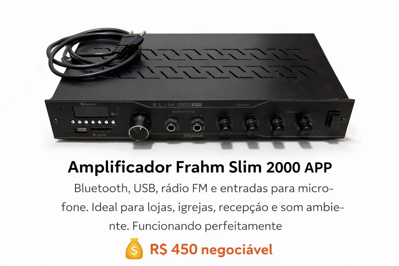 Amplificador Frahm Slim 2000 
