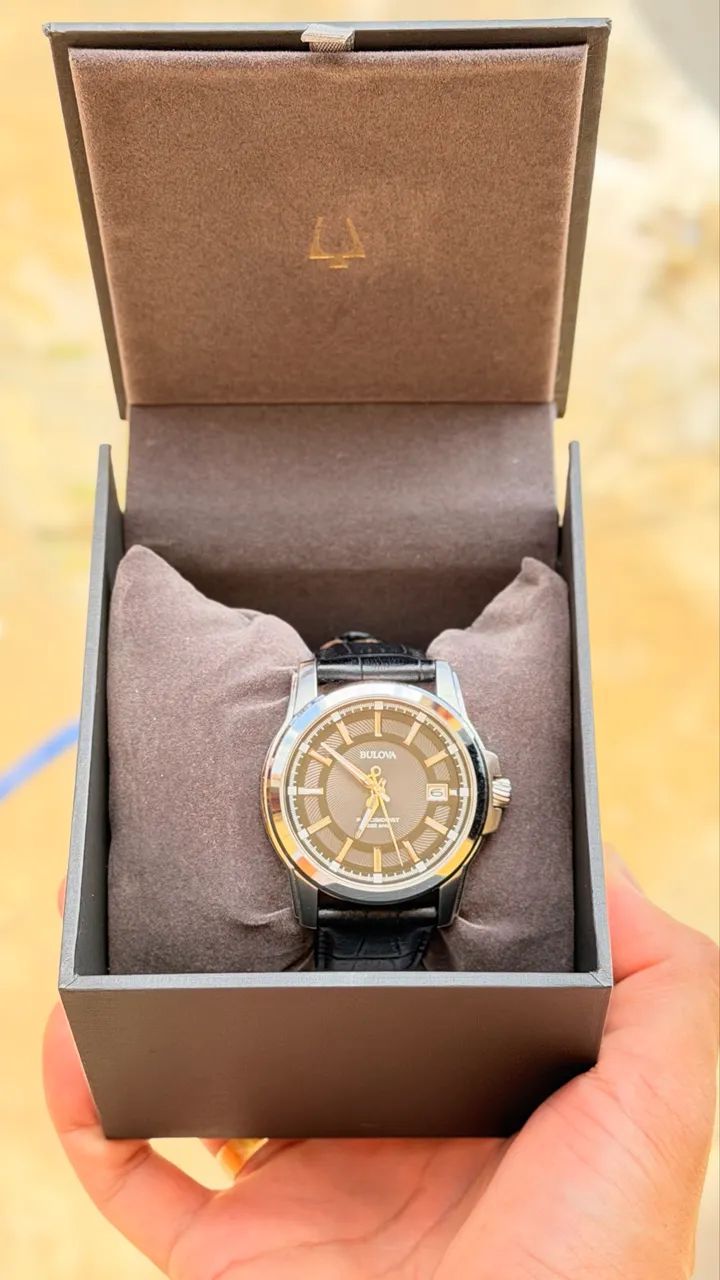 Bulova  96B158 Precisionist com pulseira de couro - Foto 3