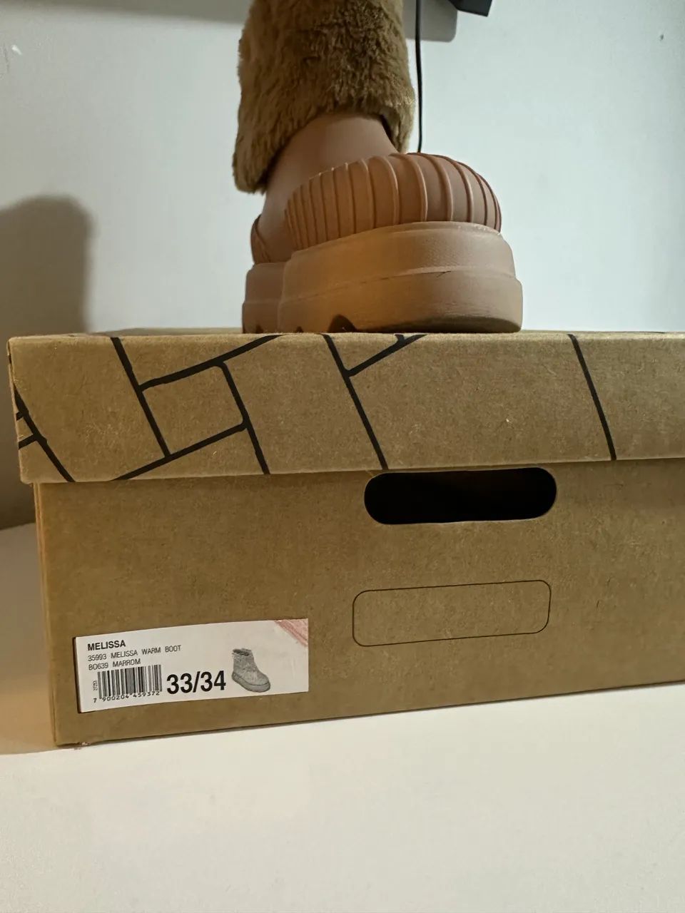 Melissa Warm Boot Marrom - Tam. 33/34 | Pouquíssimo uso ? - Foto 3
