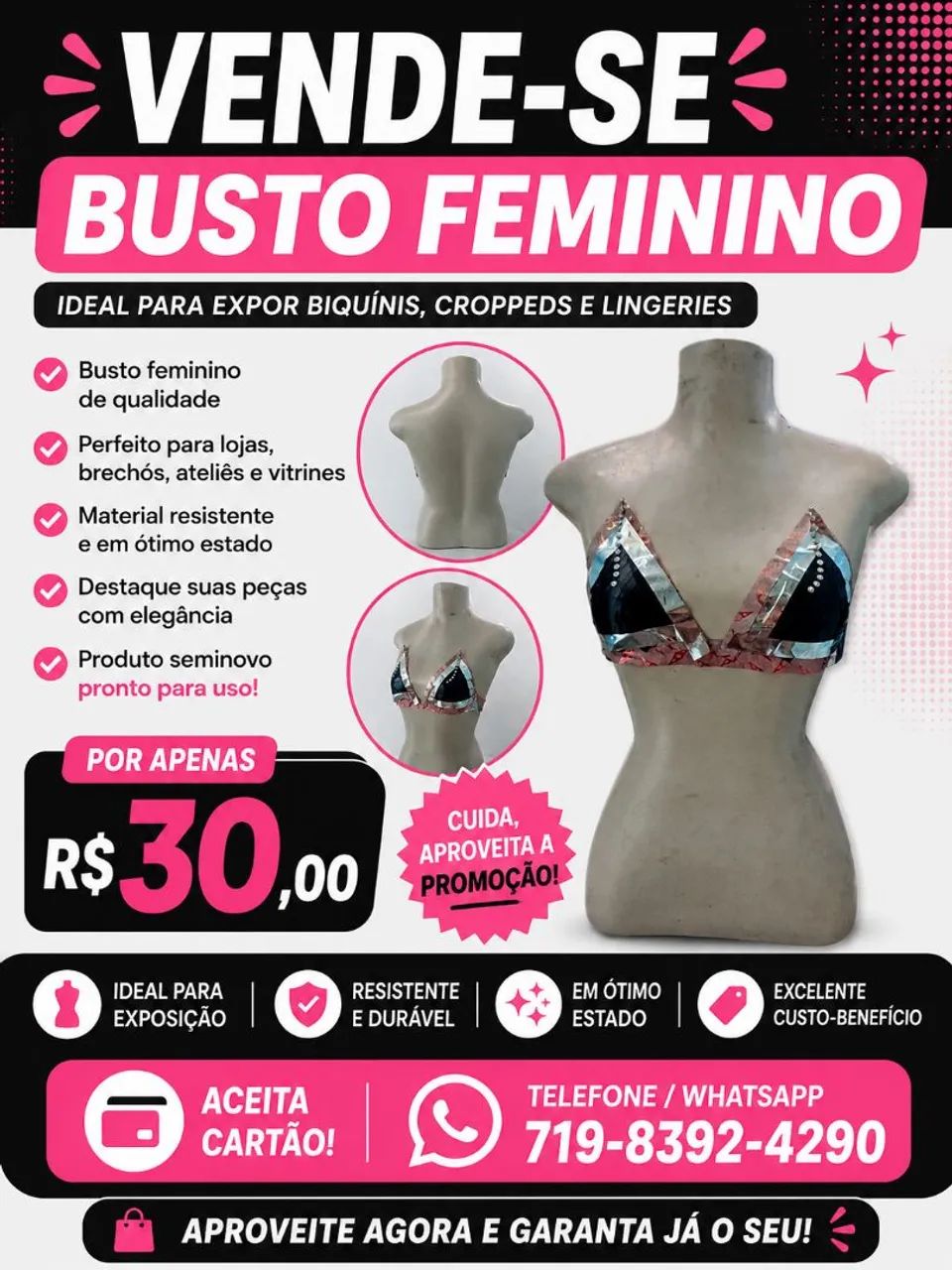 Busto manequim 