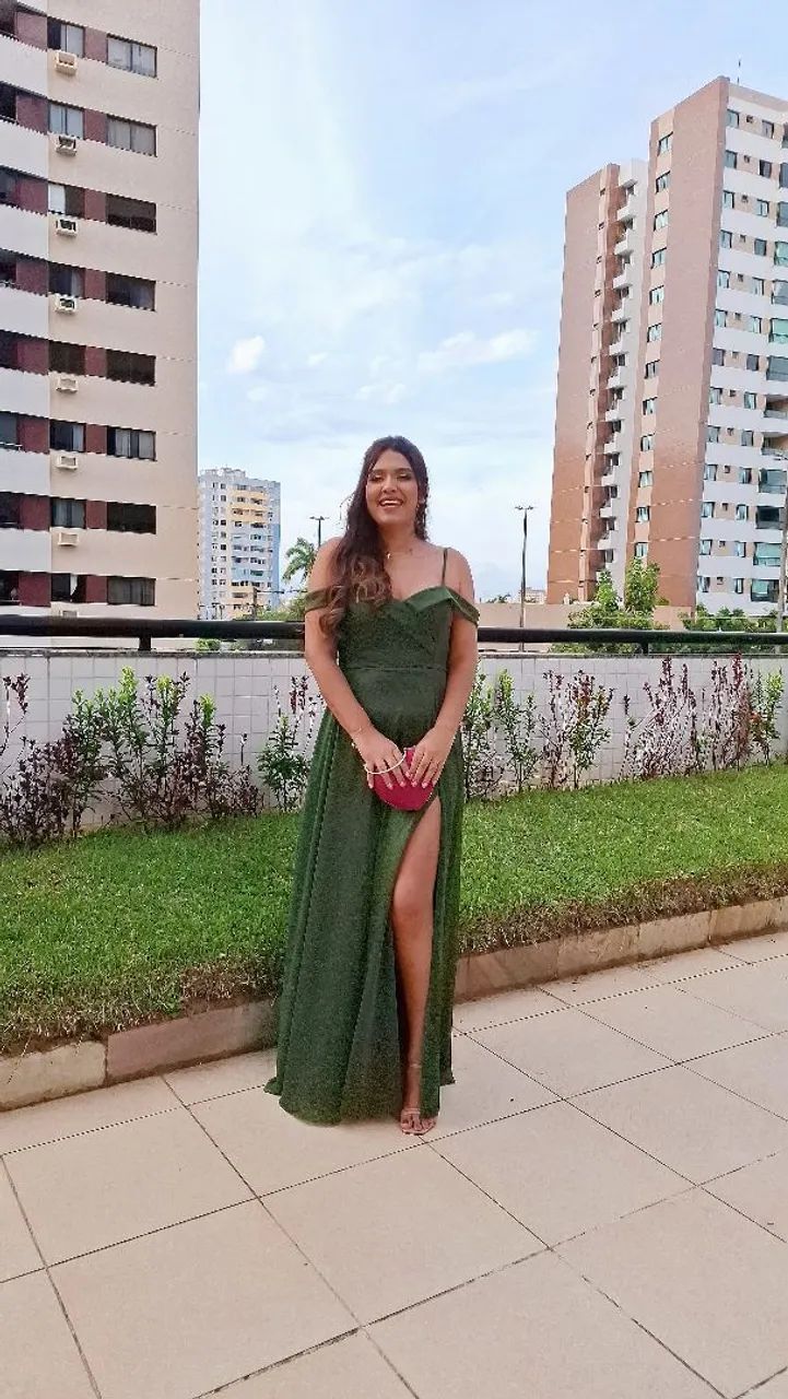 Vestido Madrinha Verde Oliva - Foto 2