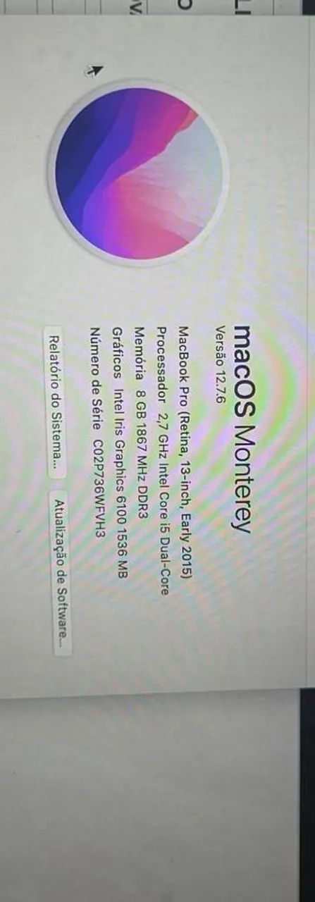 Macbook pro 2015 tela 13 polegadas - Foto 5