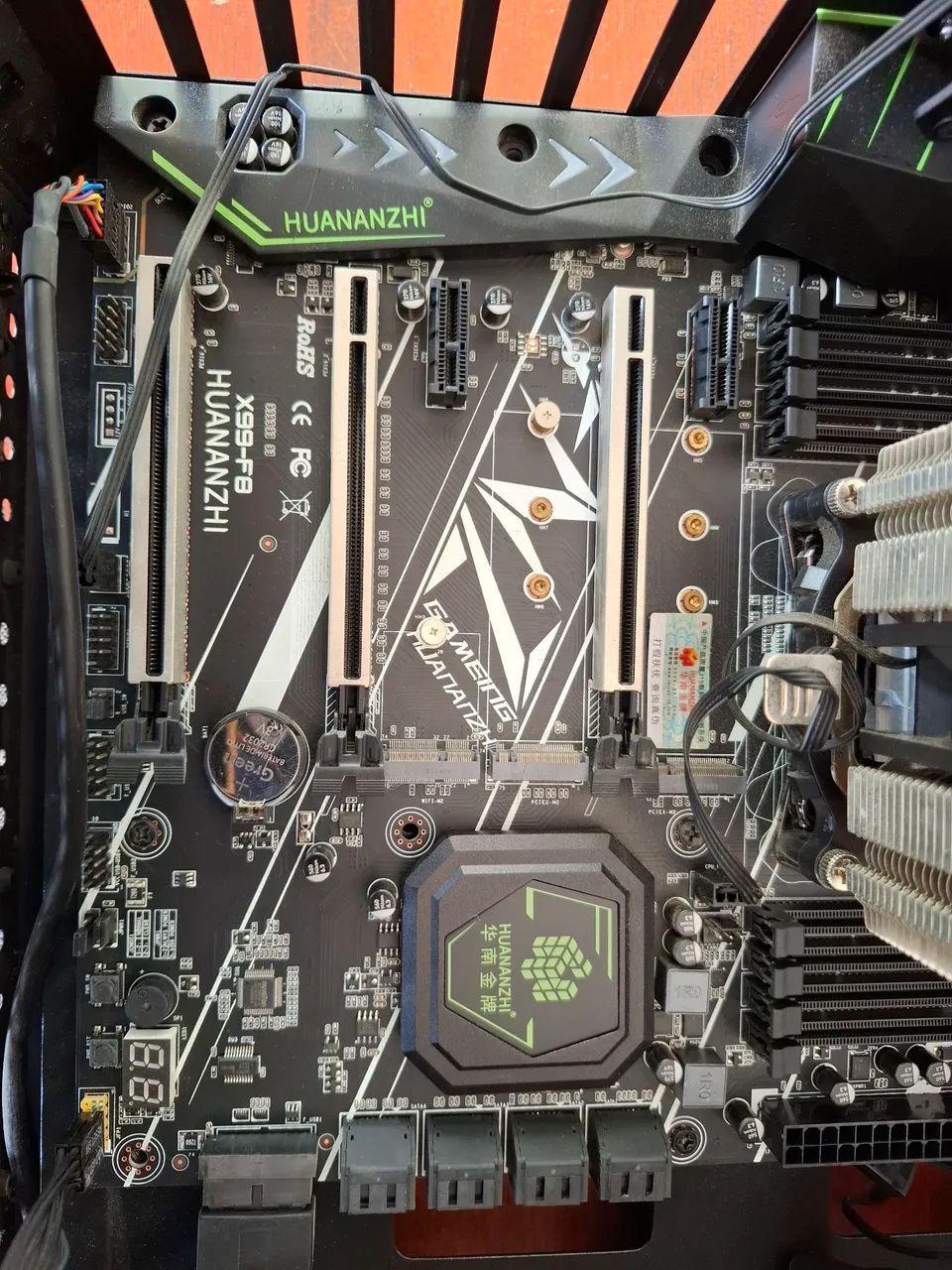 Placa-mãe Huananzhi X99-F8 com processador Intel Xeon E5-2680 v4 e Cooler 6 heatpipes - Foto 2