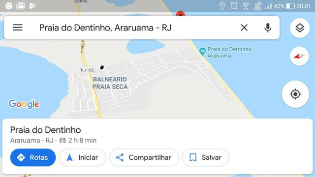 Terreno em praia do dentinho(praia seca) de esquina.particular