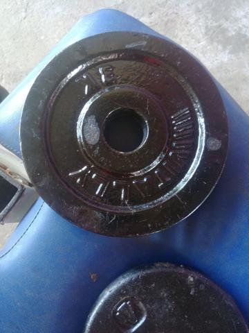40kg de Anilhas - Pesos de academia - Foto 5
