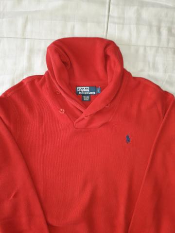Blusa vermelha. Tamanho G. Polo Ralph Lauren. gola estilosa - Foto 4