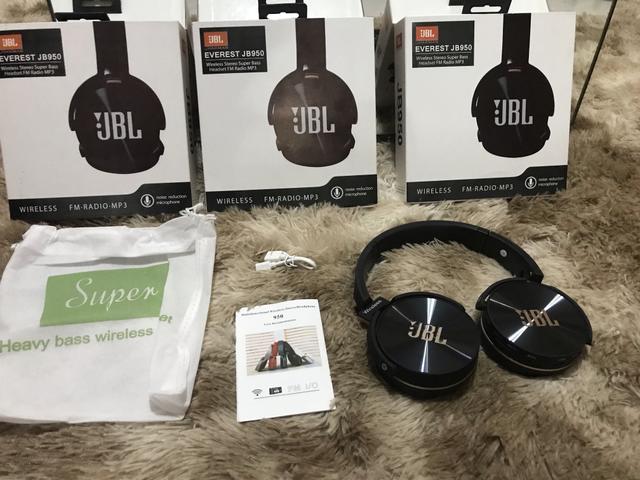 Chegou em promoção fone de ouvido Jbl, via Bluetooth, entrada para cartão super bass top - Foto 3