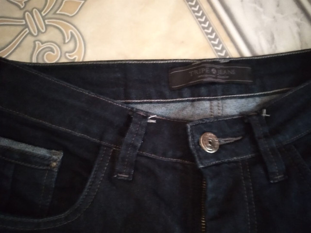 calça jeans masculina tripé