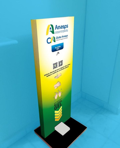 Totem dispensador para álcool em gel - Foto 2