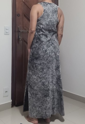 Vestido longo cinza - Foto 2