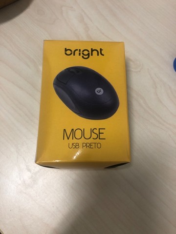 Mouse USB Bright novo na caixa