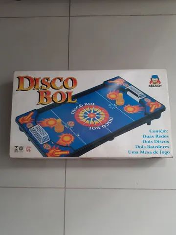 Jogo Disco Bol Azul Mesa Com 2 Discos e Redes - Desconto no Preço