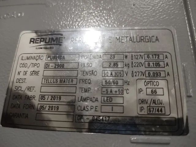 Luminária Repume Iluminação LED (DI-2900) Nova