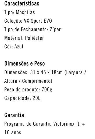 Mochila Vx Sport Evo Compacta Azul - Foto 4