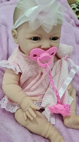 Vestido Para Boneca Bebê Reborn Pequena Roupinha de Crochê - Malu