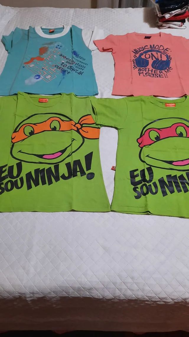 Camisetas tam.10, seminovas. 12,00 cada