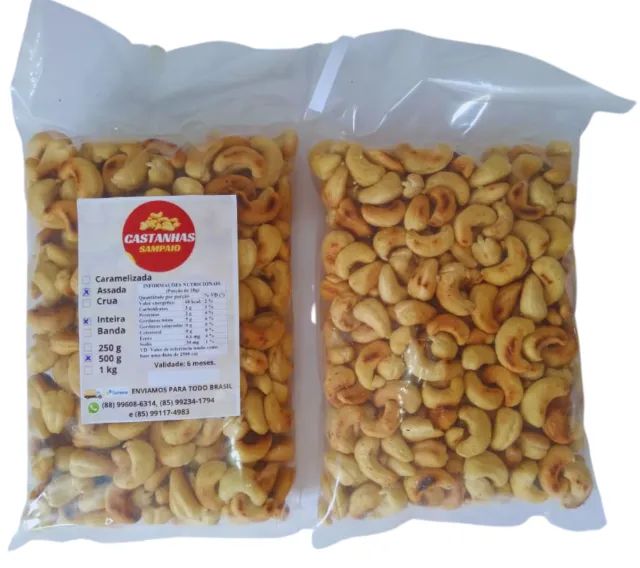 1kg_Castanha de Caju W1 (Inteira )Assada