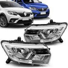 farol com led logan-sandero ano 2020-2021-2022 a 2023