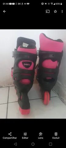 Patins rosa R$80 - Foto 2