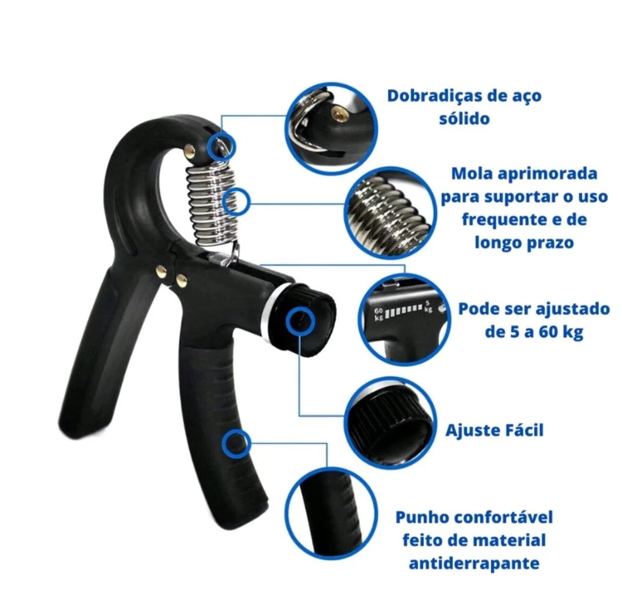 HAND GRIP AJUSTÁVEL 5 A 60KG - Foto 2