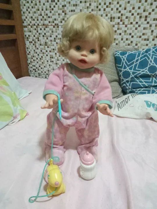 Boneca Little Momy primeiros passos/Aceito cartão 