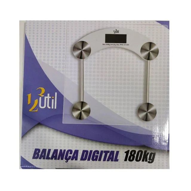 Balança Digital 180kg Vidro Ud334 123 Util - Foto 2