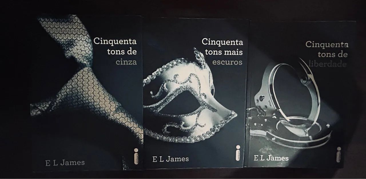 Cinquenta tons - 3 livros 