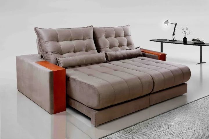 Sofá Retrátil e Reclinável Genova 2,30m    Pronta Entrega! - Foto 3