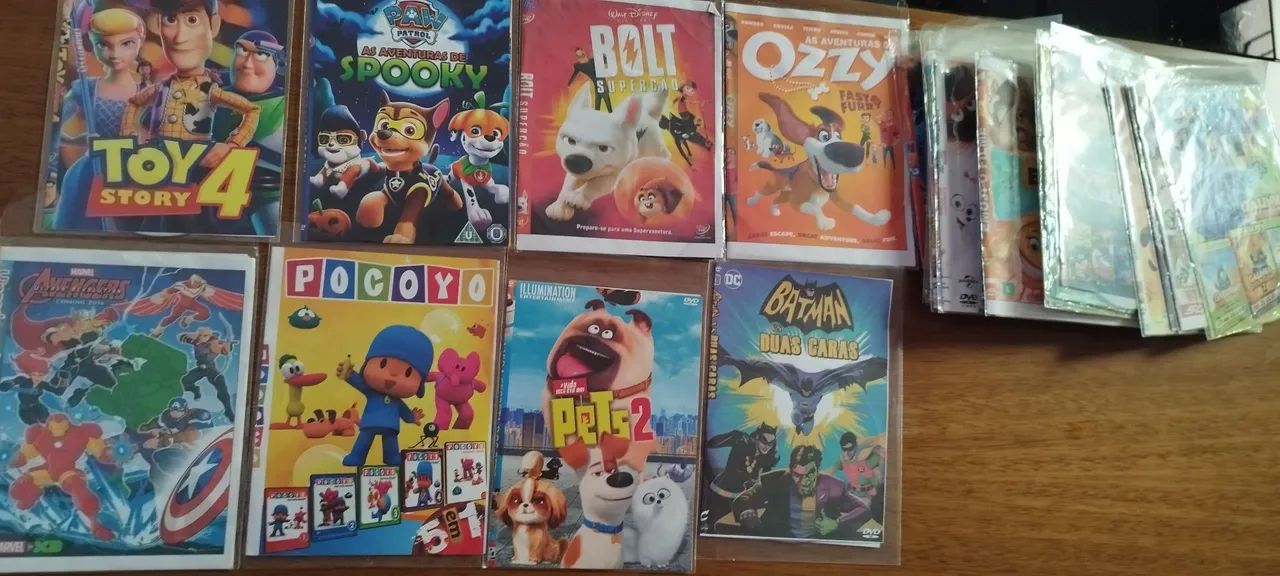 DVDs infantis e filmes para todos os gostos!