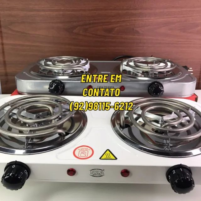 Fogão Eletrico Portátil 2 Bocas-Entregamos 9h ás 23h