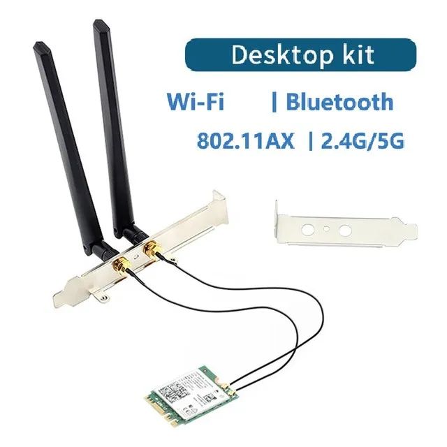 Antena E Placa Wifi 5g Bluetooth 4.0 6 Dbi Completo Desktop - Foto 2