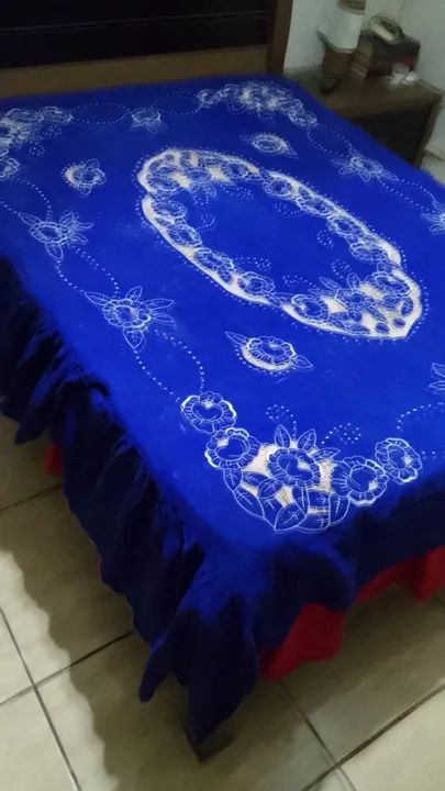 colcha casal - boradado Richelieu - Foto 2