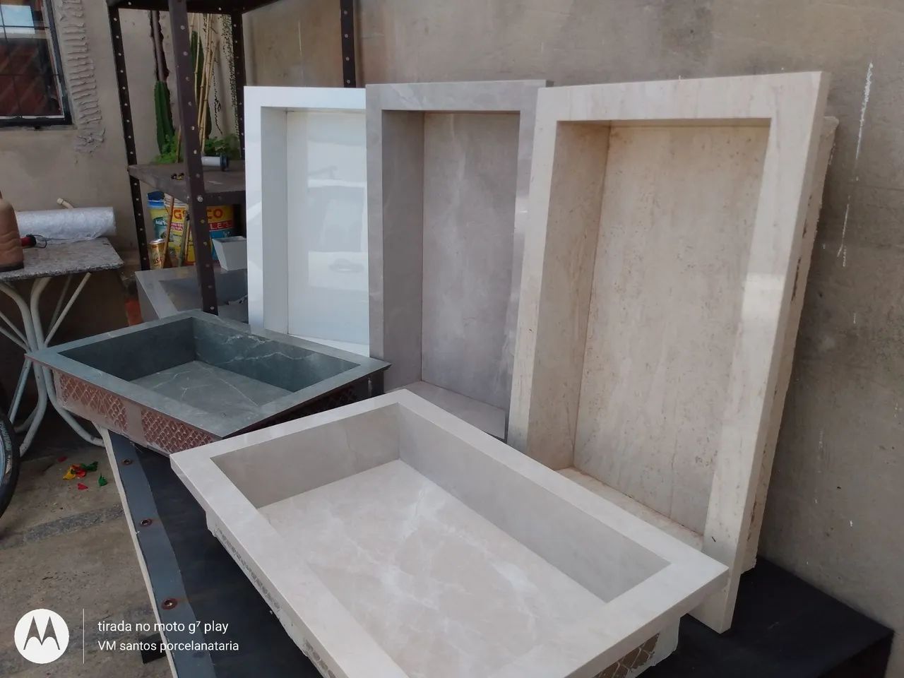 Nichos e lavatórios em porcelanato sob medida , whatsapp * - Foto 4