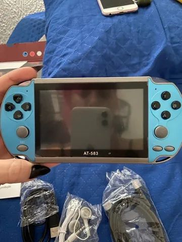 Videogame portátil leia o anúncio 