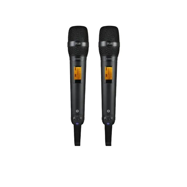 Kit Microfone Sem Fio Uhf Dylan D-8000 S Cor Preto - Foto 3