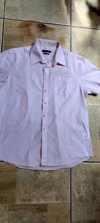 Camisa masculina rosa número 3 - Foto 2