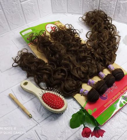 Cabelo Organico Anelado 55cm 230g 4pçs  Hair World - Cor (#10) - Foto 3