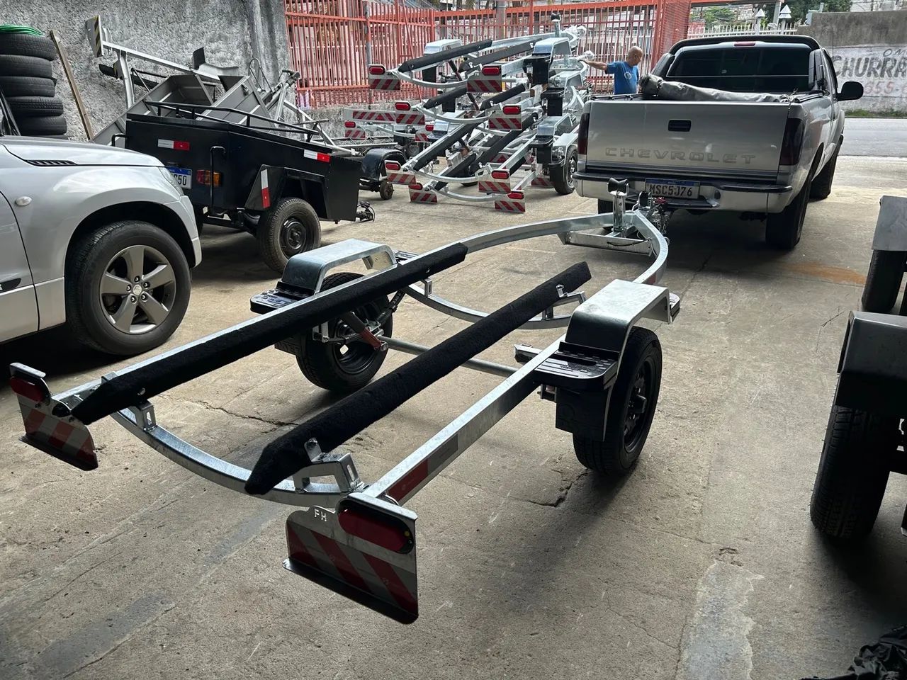 Carreta para Jetski Galvanizada - Foto 3