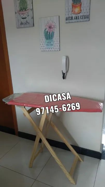 Tábua de passar roupas de madeira  - Foto 4