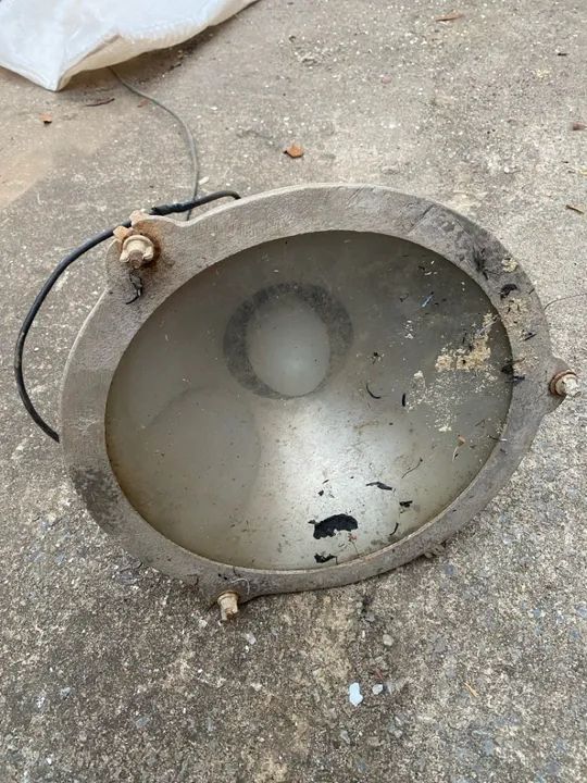 Luminária Industrial de Metal - Vintage