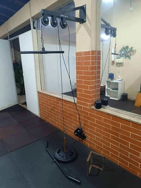 Aparelho de Treino Cross Over Mono Fixo Em Parede - Puxadas Alta E Baixa