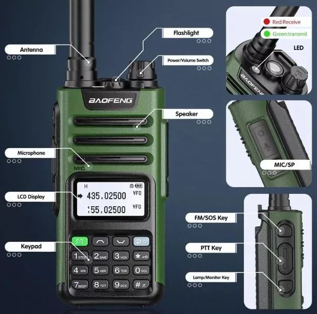 Rádio Baofeng Uv-13 Pro V2 Tri Power - Mais potente da categoria 10w - Foto 3