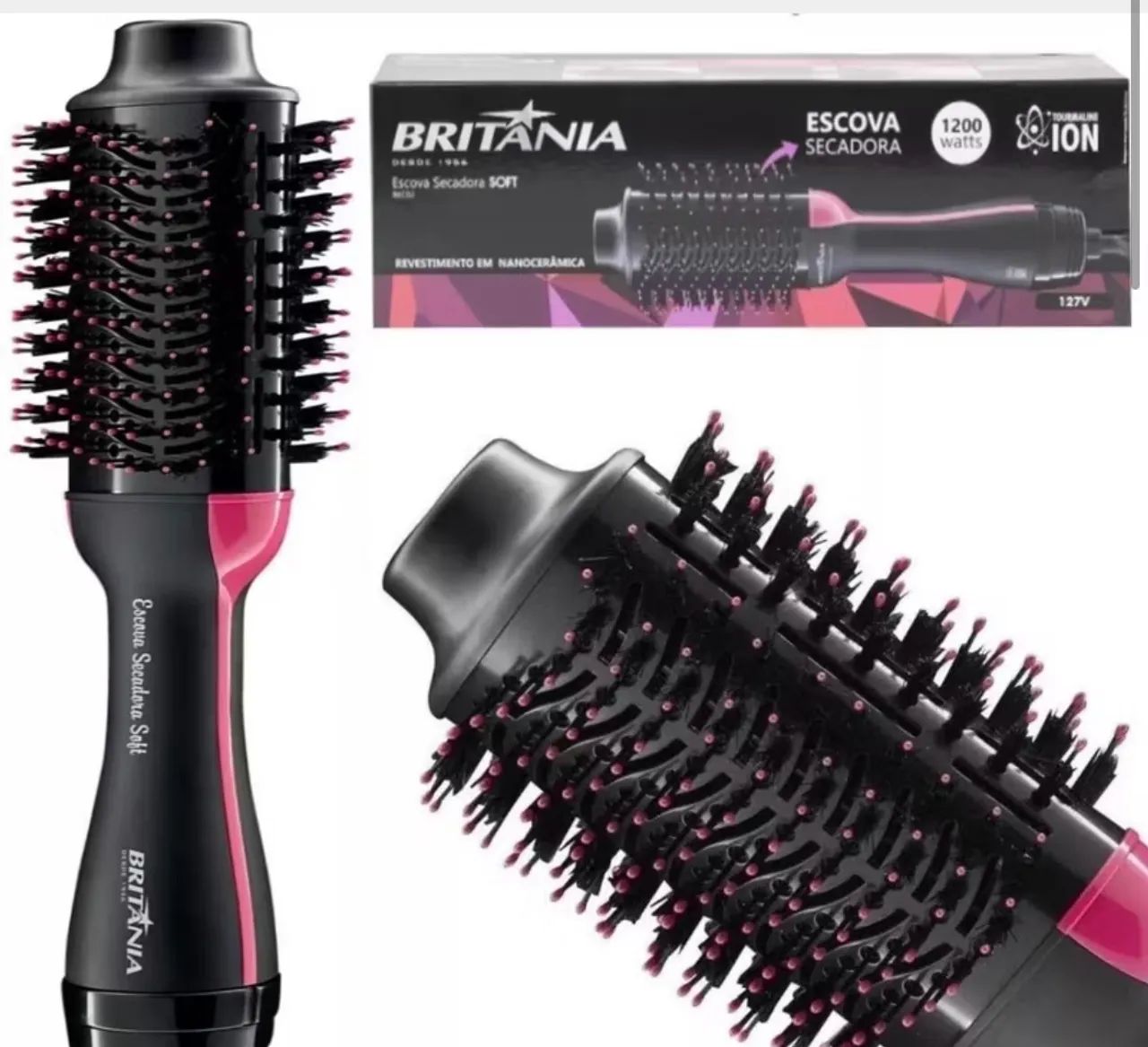 Escova Secadora Britânia Soft 1200W