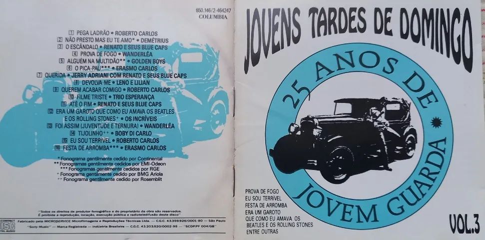 3 CDs - Jovens Tardes de Domingo (Jovem Guarda) - Foto 4