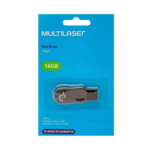 Kit de 10 Pen Drives 16GB Titan - Multilaser  cod: 10053 - Foto 3
