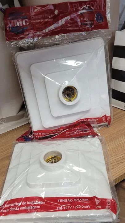 I have 2 units of E-27 lamp holder plate
